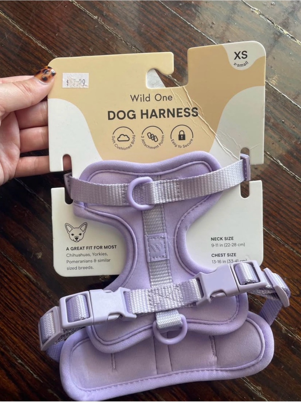Wild One Lavender Dog Harness - XS